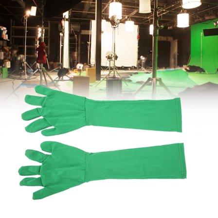 2 stk universelle Chromakey grønne skjermhansker usynlighetseffekt bakgrunnshansker for fotografering foto video film etterproduksjon