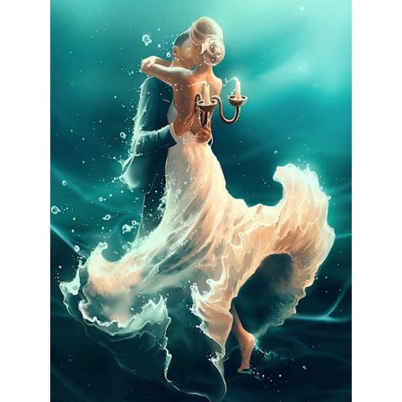 5D timanttimaalaussetti, aikuisille valtameren ystäville, maalaustaide timanteilla DIY täysi timantti (12x16 tuumaa)