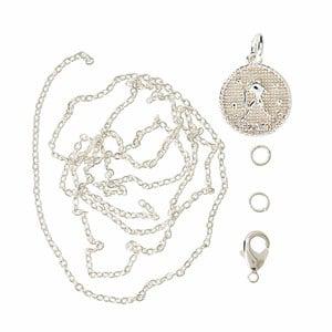 Me & My Box Silver Aquarius Zodiac Pendant Set One Size - Stationery - One size - Silver - Jewelries & Jewel-case