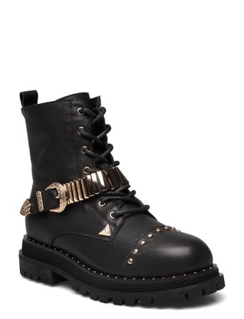 Boot Shoes Boots Ankle Boots Laced Boots Sort Sofie Schnoor