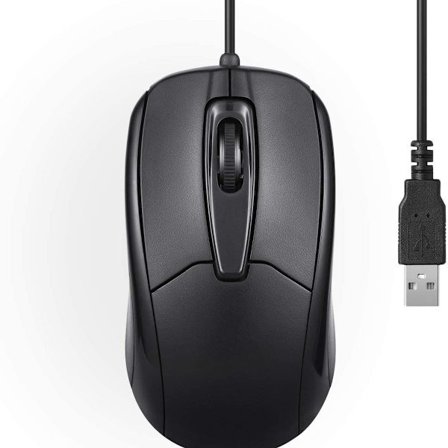 USB-kablet mus, spesialdesignet for bærbare datamaskiner, kontor, kompakt og bærbar