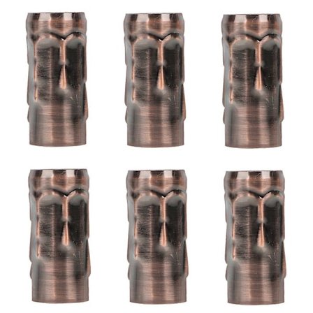 6 st Grenljuskrona Ljushållare Rör Skärm Candelabra Sockel Skydd Ljus Skydd Hylsa Ersättning Ljushylsor