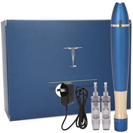 Professionell Uppladdningsbar MTS Microneedling Pen Elektrisk Derma Maskin 100-240V AU Kontakt