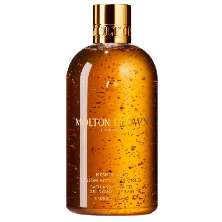 Molton Brown Mesmerising Oudh Accord & Gold Bath Shower Gel Bad dusch Dam Brun 300ML