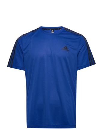 Aeroready Designed To Move Sport 3-Stripes T-Shirt T-shirts Short-sleeved Blå Adidas Performance