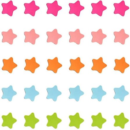 Farvede stjernemagneter, 120 stk. stjerner magnetiske klistermærker tavle magnet klistermærke