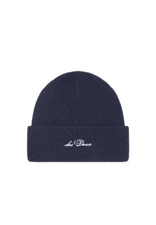 LES DEUX Wayne Embroidered Beanie Mössor Herr Blå ONESIZE