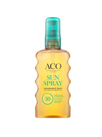 ACO Sun Transparent Spray SPF 30 175 ml, Skincare, Solpleje, Solcreme