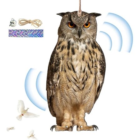 Fugleskræmsel ugle, dekorativt vedhæng til at beskytte haven