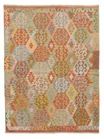 Handgewebt Kelim Afghan Old Stil Teppich 177X233