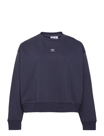 Adicolor Essentials Crew Sweatshirt Sweat-shirt Tröja Blå Adidas Originals