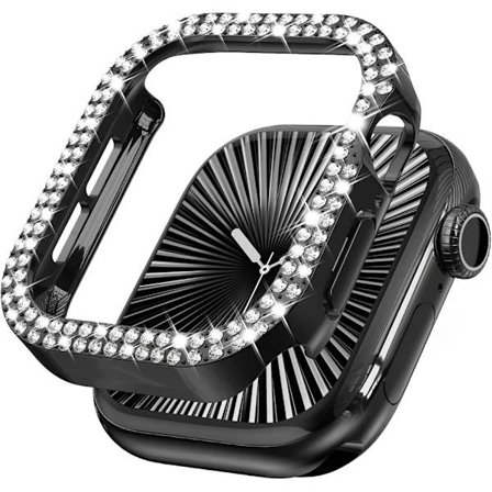 Bling Skal för Apple Watch Series 10 46mm 42mm 45mm 41mm Diamant Skyddande Fodral Stötfångarskydd för iWatch series 10 9 8 7 6