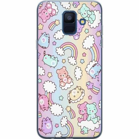 Samsung Galaxy A6 (2018) Genomskinligt Skal Kawaii