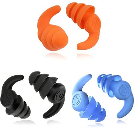 Simplugg för simning 3 par vattentäta silikonöronproppar öronproppar KLB