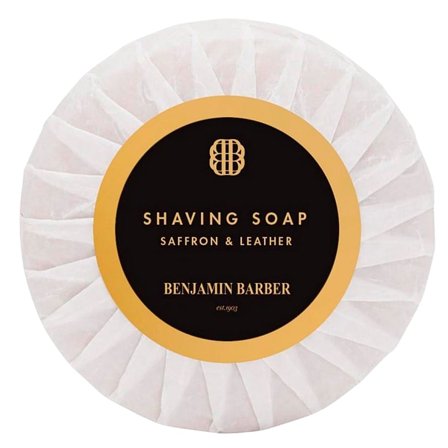 Benjamin Barber Benjamin Barber Shaving Soap Saffron & Leather 100 g, Mænd, Barbering, Skum, Sprit & Gel