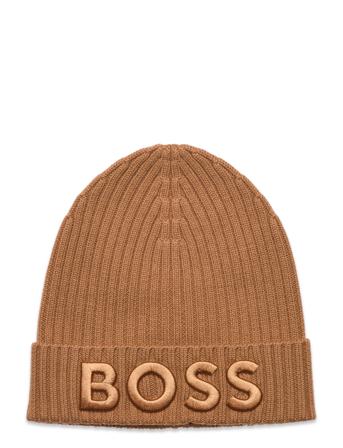 Zaryan Accessories Headwear Beanies Beige BOSS
