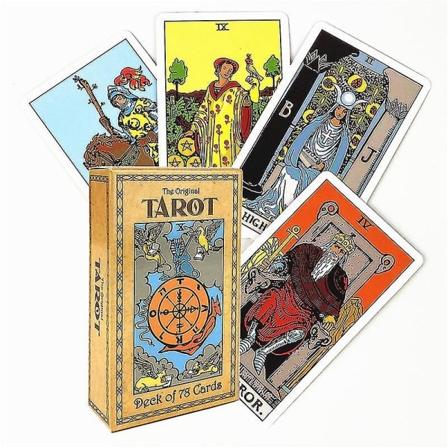 Tarotkort för brädspel, orakel, fest, spådom, poker, present, schackbräde, fullständigt engelskt set med PDF-guidebok, 78 kort, Tt174 zdq