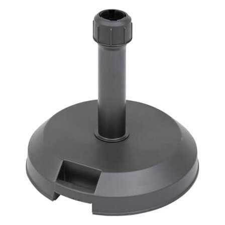 Sort 17 kg parasolstativ, passer til 35-50 mm stænger, håndtag