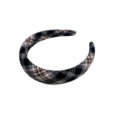 PIPOL'S BAZAAR Tartan Headband Black, Hår, Børster & Accessories, Hårpynt