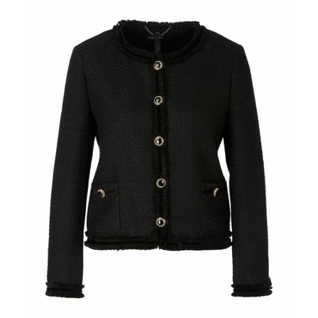 Marc Cain, Faux Fur Shearling Jackets Czarny, Kobieta, Rozmiar: L