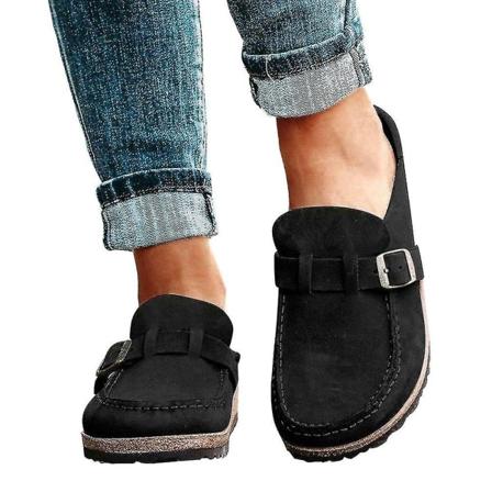 Kvinner Casual Comfy Tøfler Semsket Slip On Sandaler 41