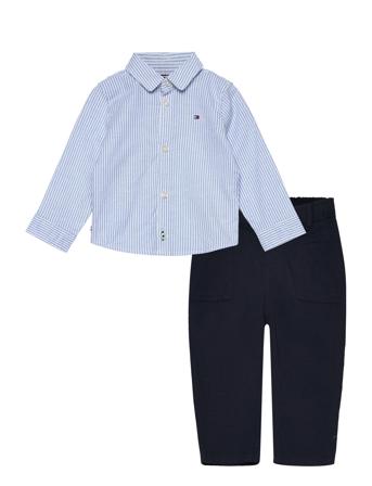 Baby Ithaca Shirt Set Giftbox Sets Sets With Long-sleeved T-shirt Multi/patterned Tommy Hilfiger