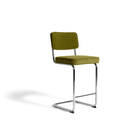Rupert counterstol, Fløjl - Grøn - 45x52,5x97 - Stole