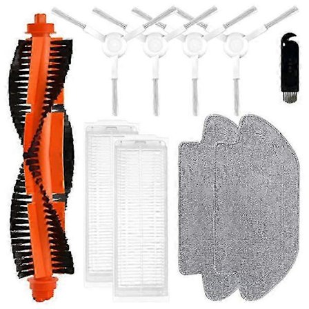 Til S12 / B106GL / S10 Hovedbørste HEPA Filter Moppeklud Robot Støvsuger Reservedelstilbehør Udskiftning