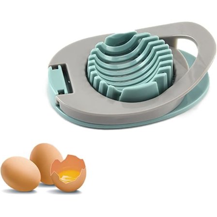 Eggedeler for kokte egg, eggskjærer, jordbærdeler for kokte egg/myke frukter/tykk eggdeler i rustfritt stål