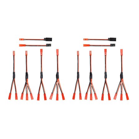 6 stk. JST-stikfordeler sæt til Traxxas Trx-4 RC-bil sporvogn