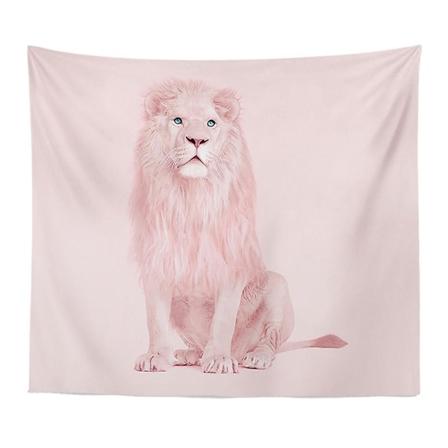 Løve Print Gobeliner Til Dekoration 150*130cm