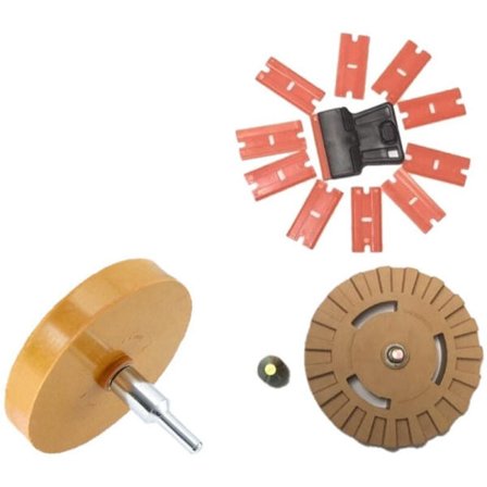 Bilrengöring Pinstripe Dekal Eraser Hjulskiva Gummi Pneumatiska Klistermärken Remover Ta Bort Verktyg Bilreparation Färgverktyg 2 st