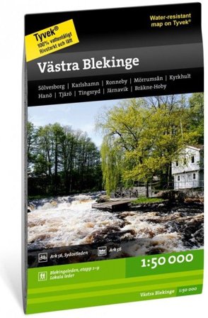 Calazo Terrängkarta Blekinge - västra 1:50 000