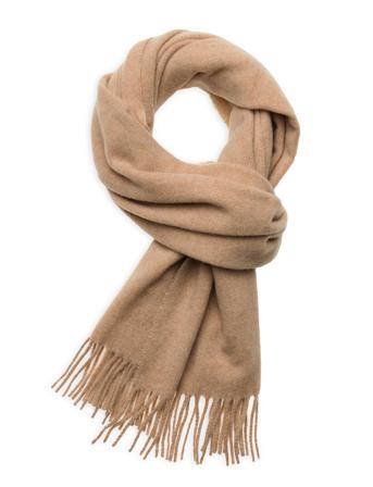 Massachussets Recycled Wool Blend Scarf Accessories Scarves Winter Scarves Beige Lexington Clothing