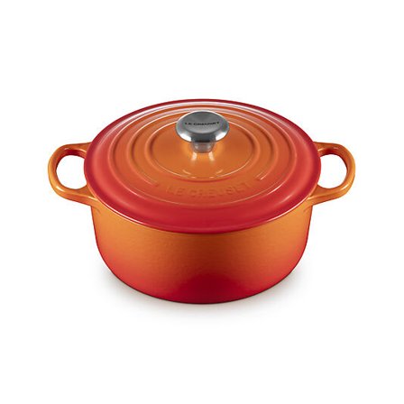 LE CREUSET Signature støpejern rund gryte 24cm Volcanic