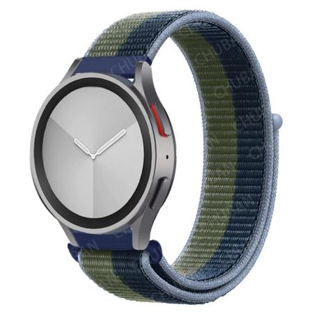 Nylon för Samsung Galaxy Watch 6/5/ pro/4/Classic/active 2 43-47-40-44mm 20mm/22mm sportarmband huawei gt 2/e/3 rem 71 Orchid Moss Green 20mm watch 