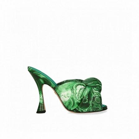 Giambattista Valli, Flat Sandals Zielony, Kobieta, Rozmiar: 36 1/2 EU