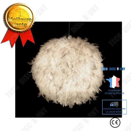 Lustre - TD - Höyhenpallo - 400MM - Valkoinen - E27 - Sisätila