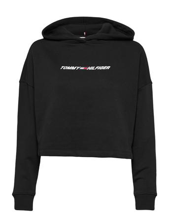 Regular Graphic Hoodie Ls Black Tommy Sport