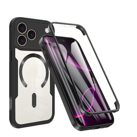 Magnetisk beskyttelsesdeksel for hele kroppen med innebygd skjermbeskytter i glass og kameradeksel for iPhone 17Promax 6,9 tommer, fallsikkert og 