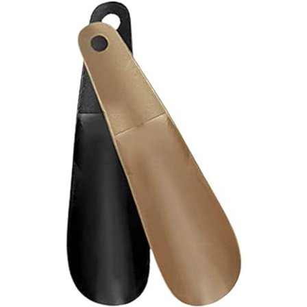 Skohorn i plast 16,5 cm Svart Khaki Portabelt för Resor Skohjälp