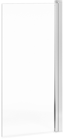 Gustavsberg Square Badekardør klart glass, polert profil 70 cm, Baderom