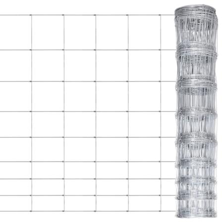 Vidaxl Fårstängsel Galvaniserat Stål 50x1,2 M Silver Silver