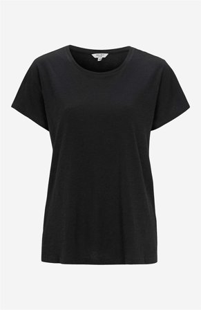 Cellbes of Sweden - Jerseytop med korte ærmer i sort til damer i størrelse 50/52