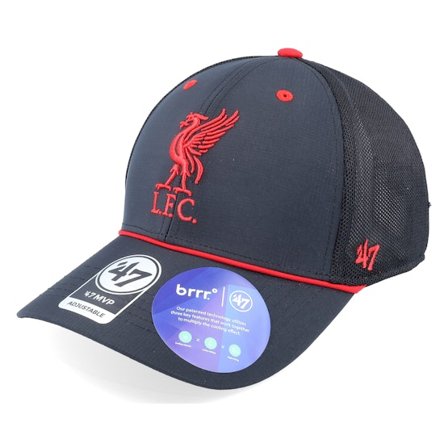47 Brand - Football Schwarz Trucker Cap - Liverpool Brrr Mesh Pop '47 Mvp Black Trucker @ Hatstore