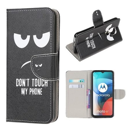 Wonderland Motorola Moto E7 Flippetui - Don't Touch My Phone