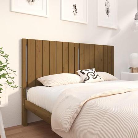 Vidaxl Sänggavel Honungsbrun 155,5x4x100 Cm Massiv Furu Brun
