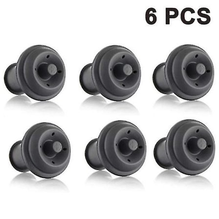 Vacu Vin Vakuumproppar för vin - Set om 6, Flerfärgad