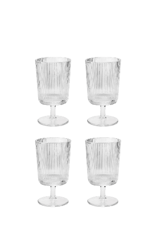 Stelton Pilastro vinglas 0.18 l. 4 Stk clear Glas Transparant 0,18l