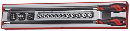 Teng Tools FLEX Skrutrekkerhåndtakssett 41 deler, Håndverktøy
